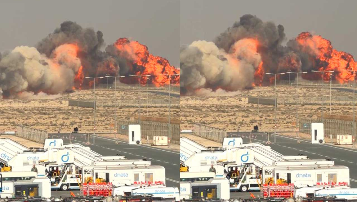 Dubai Airshow Tejas Fighter Jet Crash